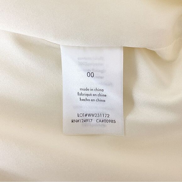 WeWoreWhat Size 00 NWT Strapless Peplum Mini Dress in Ecru Cream Ivory - Picture 7 of 9